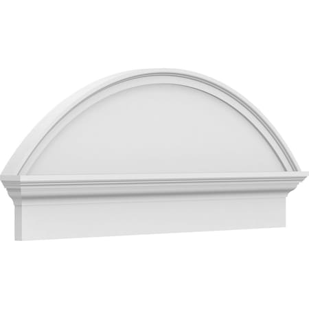 Ekena Millwork Segment Arch Smooth Architectural Grade PVC Combination Pediment, 38"W x 16-3/8"H x 2-3/4"P PEDPC038X165SEG00